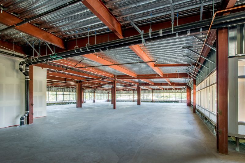 commercial space with concrete floors