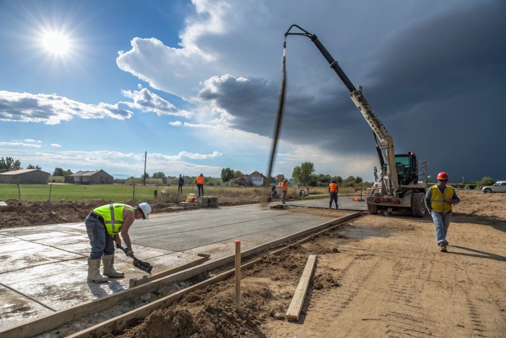 Local Woodridge weather challenges for concrete installation, showing how quickly conditions can change from sunny to stormy in Logan's unique climate
