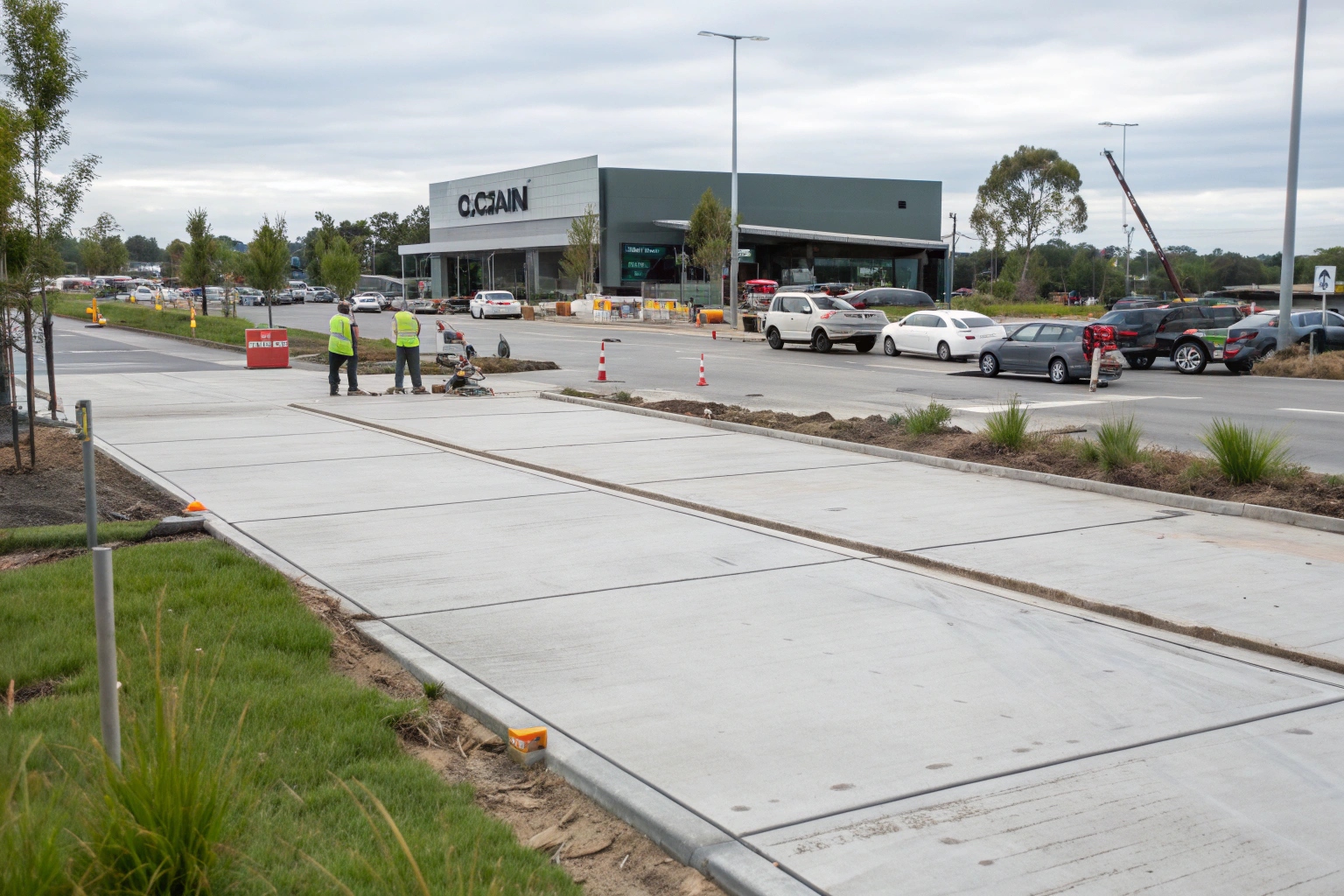 Commercial concrete services Logan including car parks and business foundations